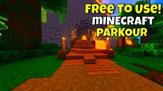 Minecraft PARKOUR Gameplay FREE TO USE No Copyright [upl. by Fidelio459]