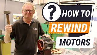 How to rewind an electric motor from start to finish [upl. by Nek342]