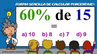 Forma sencilla de calcular porcentajes [upl. by Kered206]