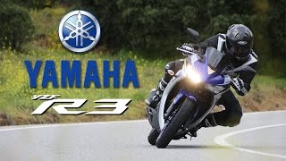 Yamaha YZF R3 2016 Prueba a fondo Full HD [upl. by Sutniuq201]