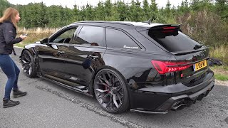 1052HP Audi RS6 Avant C8 STAGE X MMS Power Division  Revs Drag Racing Accelerations [upl. by Roel]