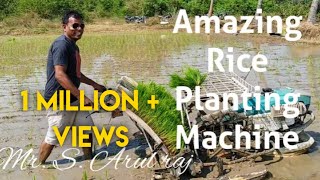 Amazing Rice Planting Machine [upl. by Alemat634]