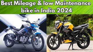 Best Mileage and low Maintenance bike in India 2024 [upl. by Lehcsreh135]