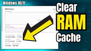 How to Clear RAM Cache in Windows 1011 2024  🚀 Make Computer Faster [upl. by Winna]