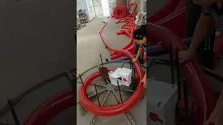 Feed conveyor hose winding process Good tools and machinery can increase work efficiency [upl. by Oinigih348]