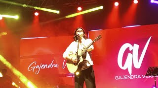 Gajendra Verma performance  celebrity night in chouksey bsp [upl. by Annaehs]