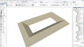 Complex roofs in ARCHICAD  Creating hole and atrium [upl. by Suissac]