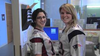 DanaFarber nurses cheer for the Patriots  DanaFarber Cancer Institute [upl. by Naimerej]