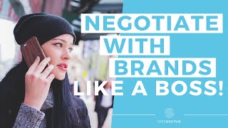 How To Negotiate With Brands as an Influencer SECRET TIPS [upl. by Alleinnad]