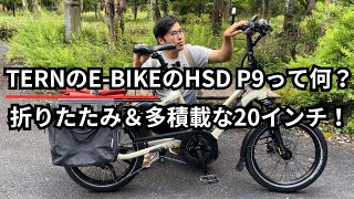 TERNのEBIKEのHSD P9って何？ 折りたたみ＆多積載な20インチ！ [upl. by Jair682]