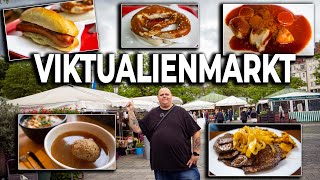 Der Viktualienmarkt in München  Wir probieren alles  Foodtour Viktualienmarkt Munich [upl. by Atsahs]