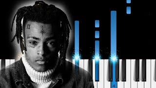 XXXTentacion  Moonlight  Piano Tutorial [upl. by Gilus]