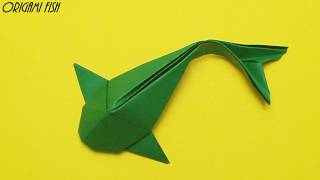 Paper Fish making for Kids  How make a Paper Fish Easy Paper Crafts DIY Tutorial [upl. by Moulden]