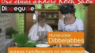 Kochen Dippegucke Hunsrücker Dibbelabbes mit Apfelkompott [upl. by Nezah]