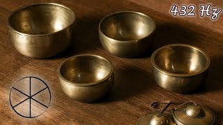 432Hz Cuencos Tibetanos Meditación Sanación Limpieza Relajación Chakras ASMR Binaural 8D [upl. by Aisylla]