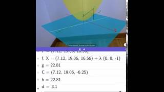 Exploring a Paraboloid of Revolution Circular Cross Sections in GeoGebra 3D with AR [upl. by Ehsrop654]