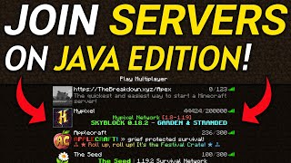 How To Join a Minecraft Server on PC Java Edition [upl. by Nwahsyd]