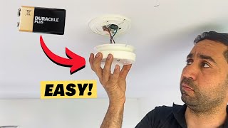 Smoke Alarm Battery Replacement  Super simple [upl. by Marigold988]