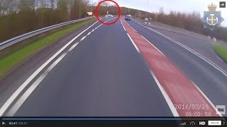 Footage of fatal motorcycle collision released to urge drivers to be more careful [upl. by Ehttam]