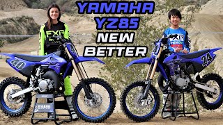 2022 Yamaha YZ85  Large wheel versus small wheel  How to choose [upl. by Ikairik]