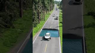 Cars vs Water pit  BeamNGDrive [upl. by Eixam]