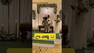 මනමාලයත් හොල්මන් ඒකට 😃😂 dance funnydance funnyshorts slmemereview funny trending weddingdance [upl. by Ajay]