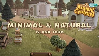 Simple amp Minimal Aesthetic Natural Island Tour 🌿  Animal Crossing New Horizons [upl. by Azrim527]