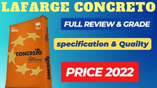 Lafarge concreto cement price vs Ultratech premium  full review amp grade  specification amp quailty [upl. by Susejedairam148]