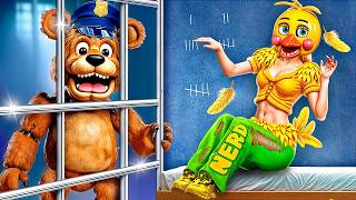 How to Become Chica in Jail My Love Story with Chica and FNaF Jail Adventure [upl. by Karie]