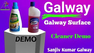 Galway Disinfectant Surface Cleaner vs Lizol Product Demo  Sanjiv Kumar Galway [upl. by Naeloj]