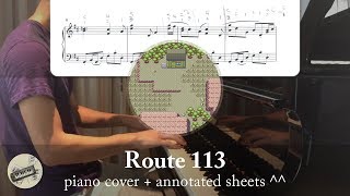 quotRoute 113quot from quotPokémon RSEquot  Piano Cover  Sheets [upl. by Redmond]