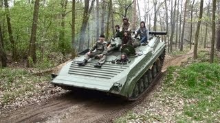 Militärfahrzeugtreffen Wünsdorf mit BMP1 ZIL130 Ural 375D IFA W50 Sachsenring P3 LO2002 NVA [upl. by Ladnik202]