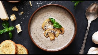 VELOUTE DE CHAMPIGNONS DE PARIS à la crème fraiche [upl. by Evets878]