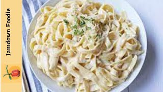 How to make pasta and chicken Alfredo from scratch [upl. by Kristy]