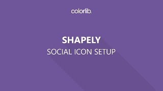 Social Media Icon Setup For Shapely WordPress Theme [upl. by Barrie103]