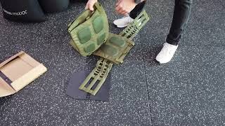 LMX1901G Crossmaxx® Tactical vest  green  how to [upl. by Aiken]