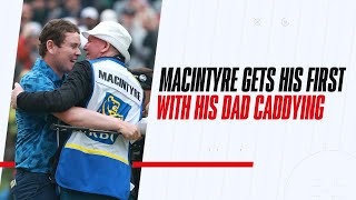 MacIntyre gets his first career PGA Tour win with his dad caddying for him [upl. by Carew474]