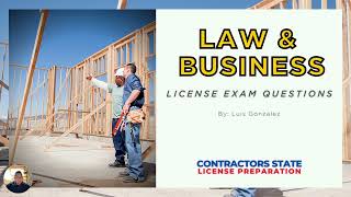 Contractors License Law Practice Exam Questions [upl. by Aibonez436]