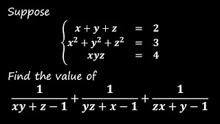 Nice trick for Vieta formula problem [upl. by Ilagam175]