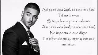 Maluma  Mala Mia LYRICSLETRA [upl. by Daniell345]