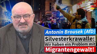 Silvesterkrawalle Wir haben ein Problem mit Migrantengewalt  Antonin Brousek AfD [upl. by Buchanan250]