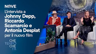 Lintervista Johnny Depp Riccardo Scamarcio e Antonia Desplat per il nuovo film  Che tempo che fa [upl. by Hubbard840]