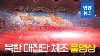 풀영상 남북 정상이 함께 관람한 북한 대집단체조 공연 빛나는 조국  연합뉴스 Yonhapnews [upl. by Lilah]