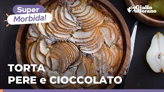 Torta cioccolato e pere  Morbida e cremosa [upl. by Bronez491]