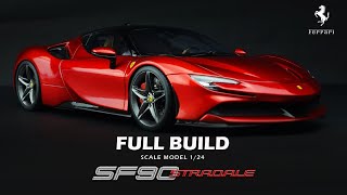 Ferrari SF90 Stradale  Alpha Model  124  Scale Model Building  ASMR [upl. by Belford]