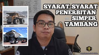 Syarat Penerbitan SIMPER Tambang [upl. by Yren]