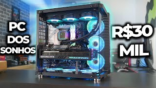 PC GAMER DOS SONHOS DE R30 MIL COM UMA RTX 4090 MONTAGEM DETALHADA E TESTE EM JOGOS QUE MÃQUINA [upl. by Acissaj]