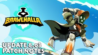 Brawlhalla Patch Notes 803  New Legend Seven Brawlhallidays and New Challenges [upl. by Demahom134]