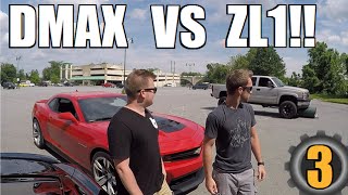 Duramax vs Camaro ZL1 Top Gear Style Challenge [upl. by Dreddy]