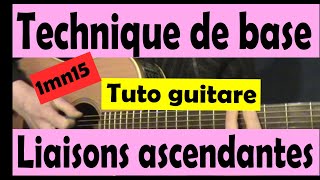 Comment faire un hammer liaison ascendante à la guitare  pour grands débutants [upl. by Nosrej]